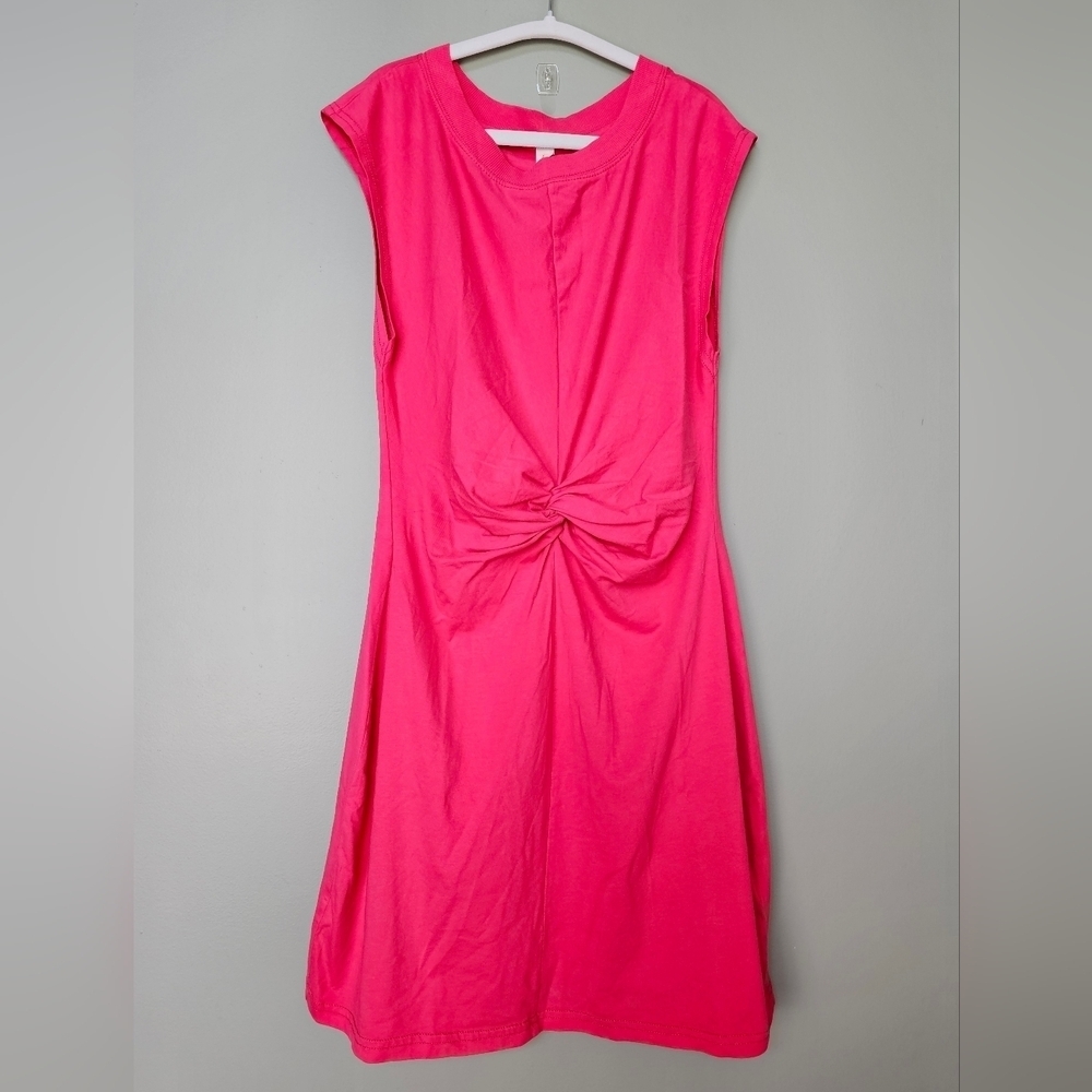 Daily Practice Twist-Front Mini Dress in Raspberry - Picture 6 of 11